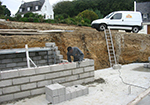 Réalisation des fondations à Saint-Lubin-de-Cravant
